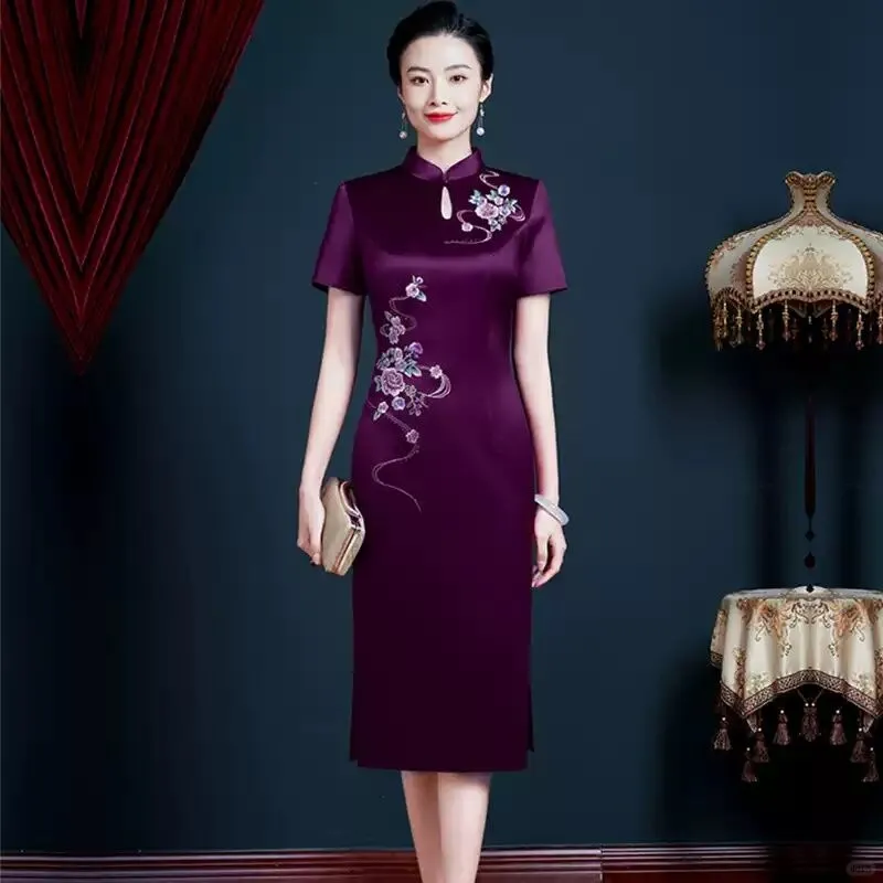 💐妈妈旗袍上新！真醋酸高级感拉满