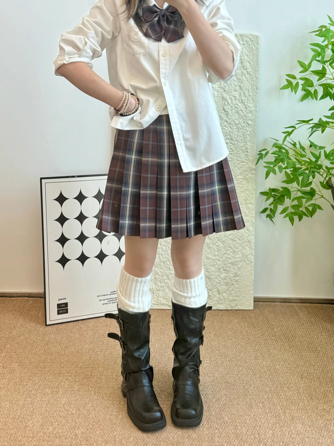 jk和靴子的氛围感！