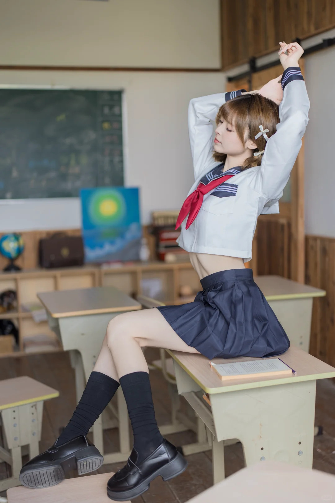 复古教室与JK的碰撞｜