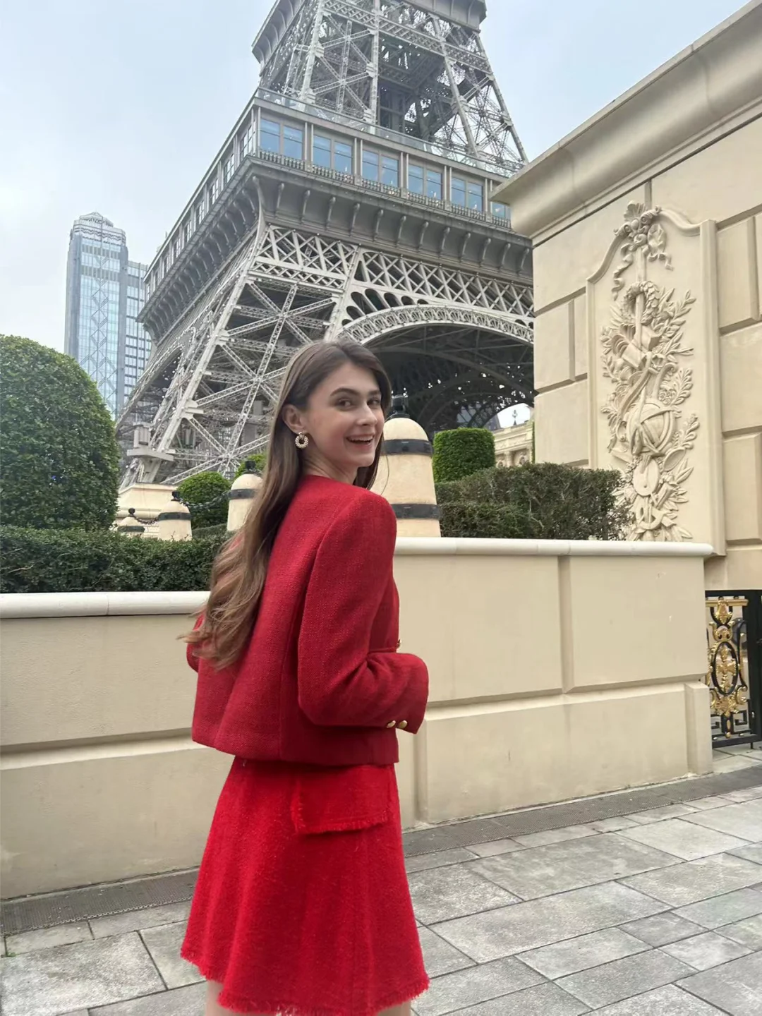 时尚复古感女外模