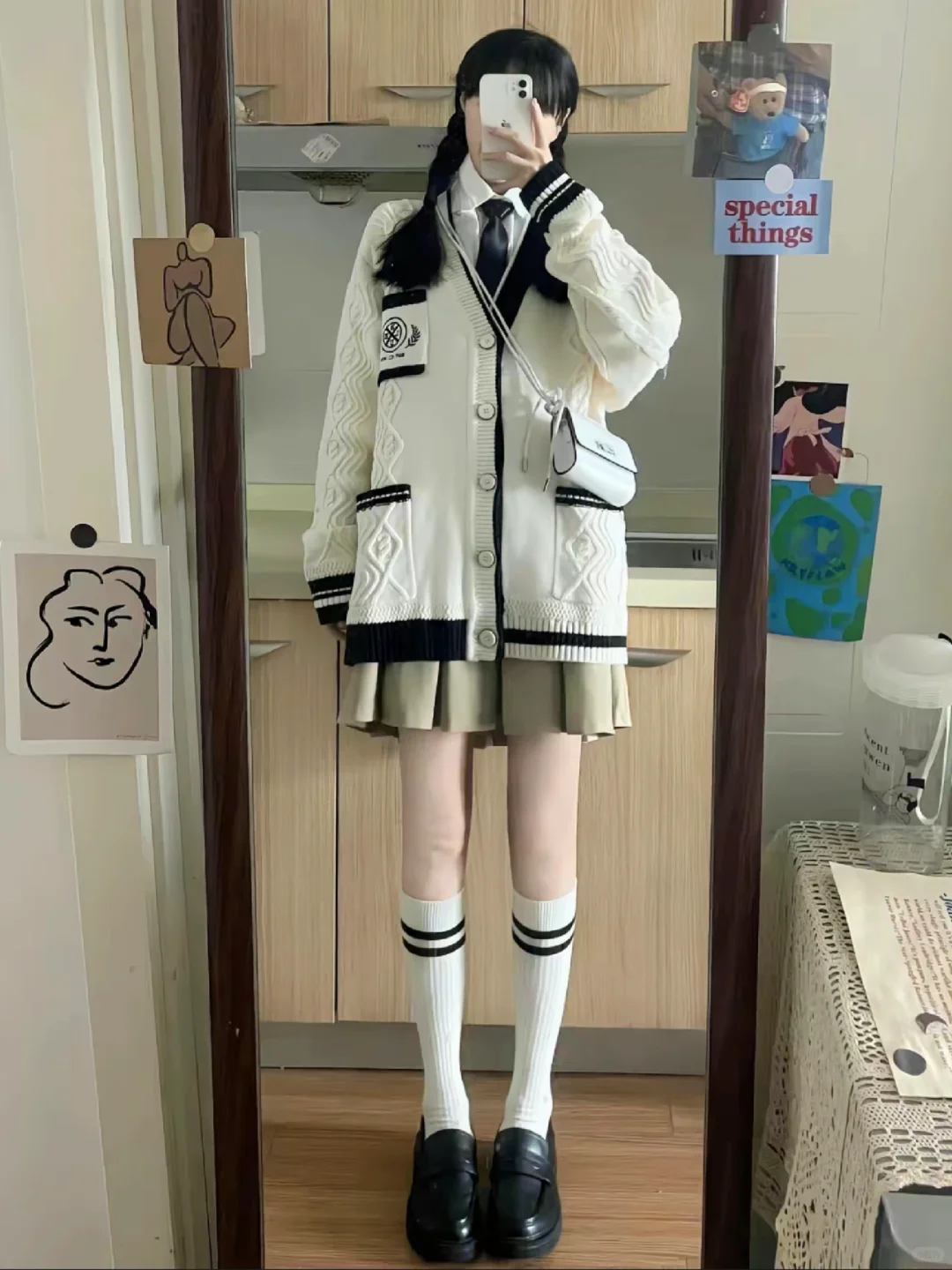 “学院风袜子合集！jiojio的ootd穿搭🧶”