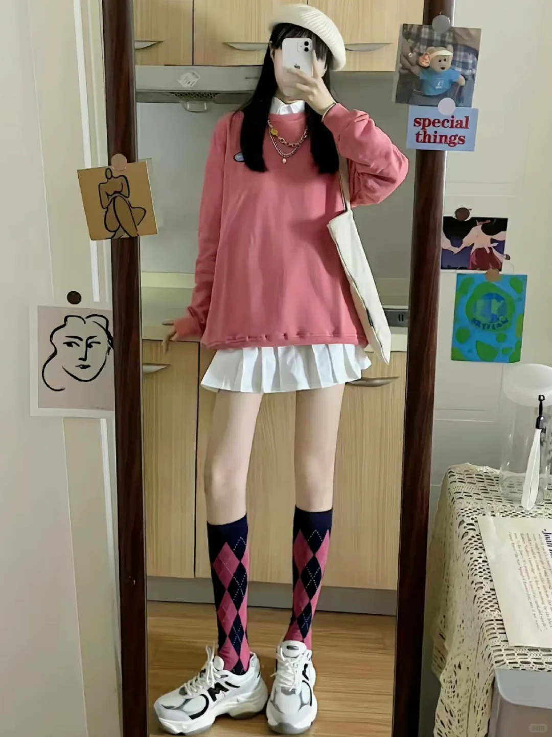 “学院风袜子合集！jiojio的ootd穿搭🧶”