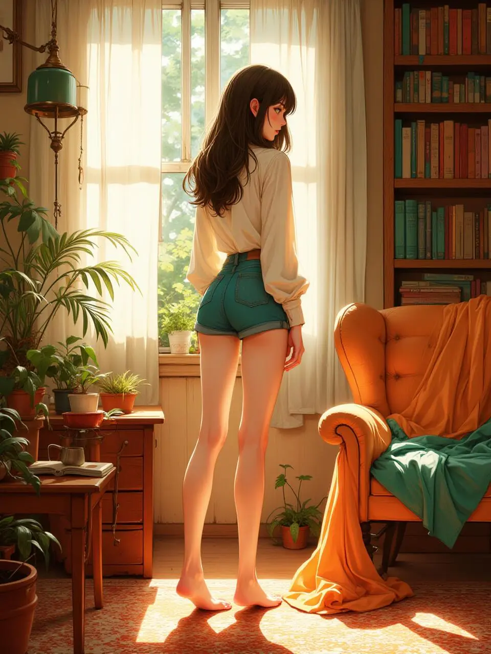 喜欢阳光洒进来的感觉~