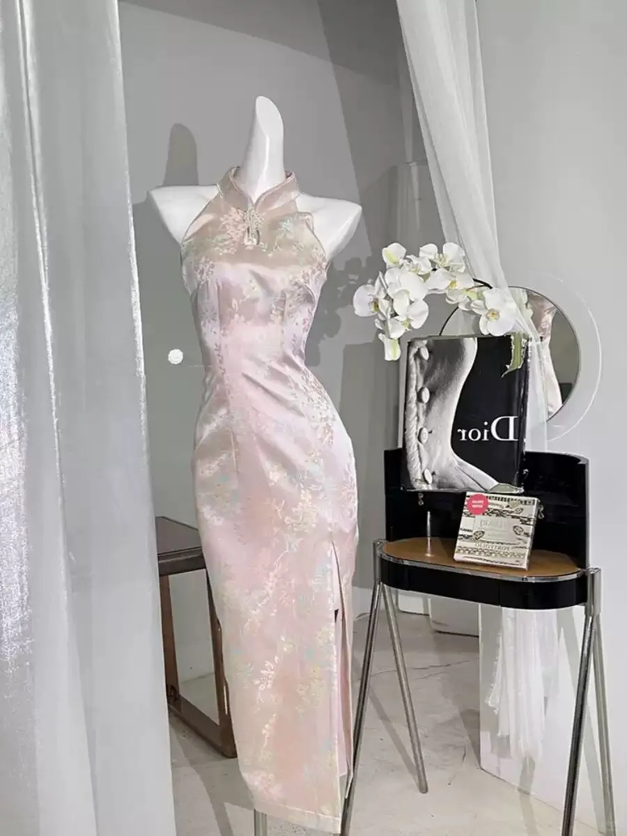 💐粉色小香风旗袍全网首发！