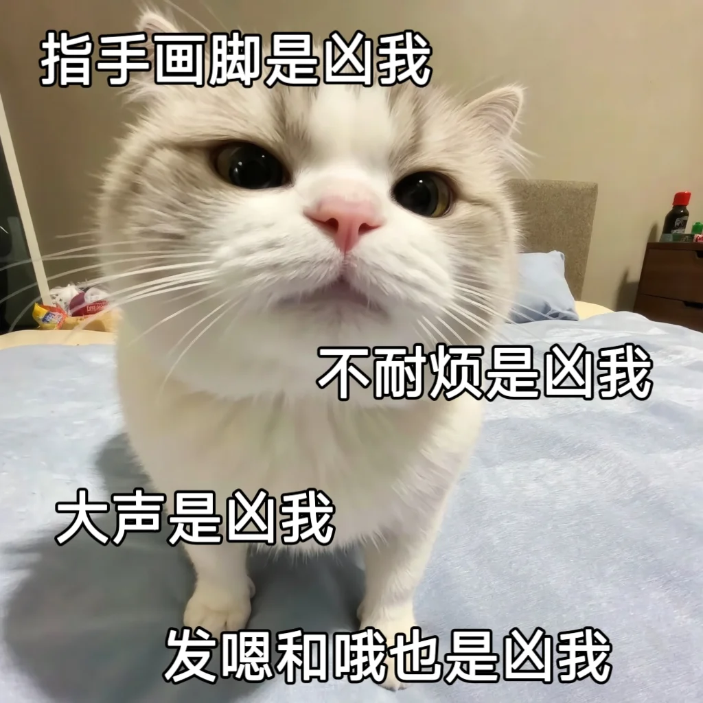 聊天专用猫咪可爱搞笑情侣表情包
