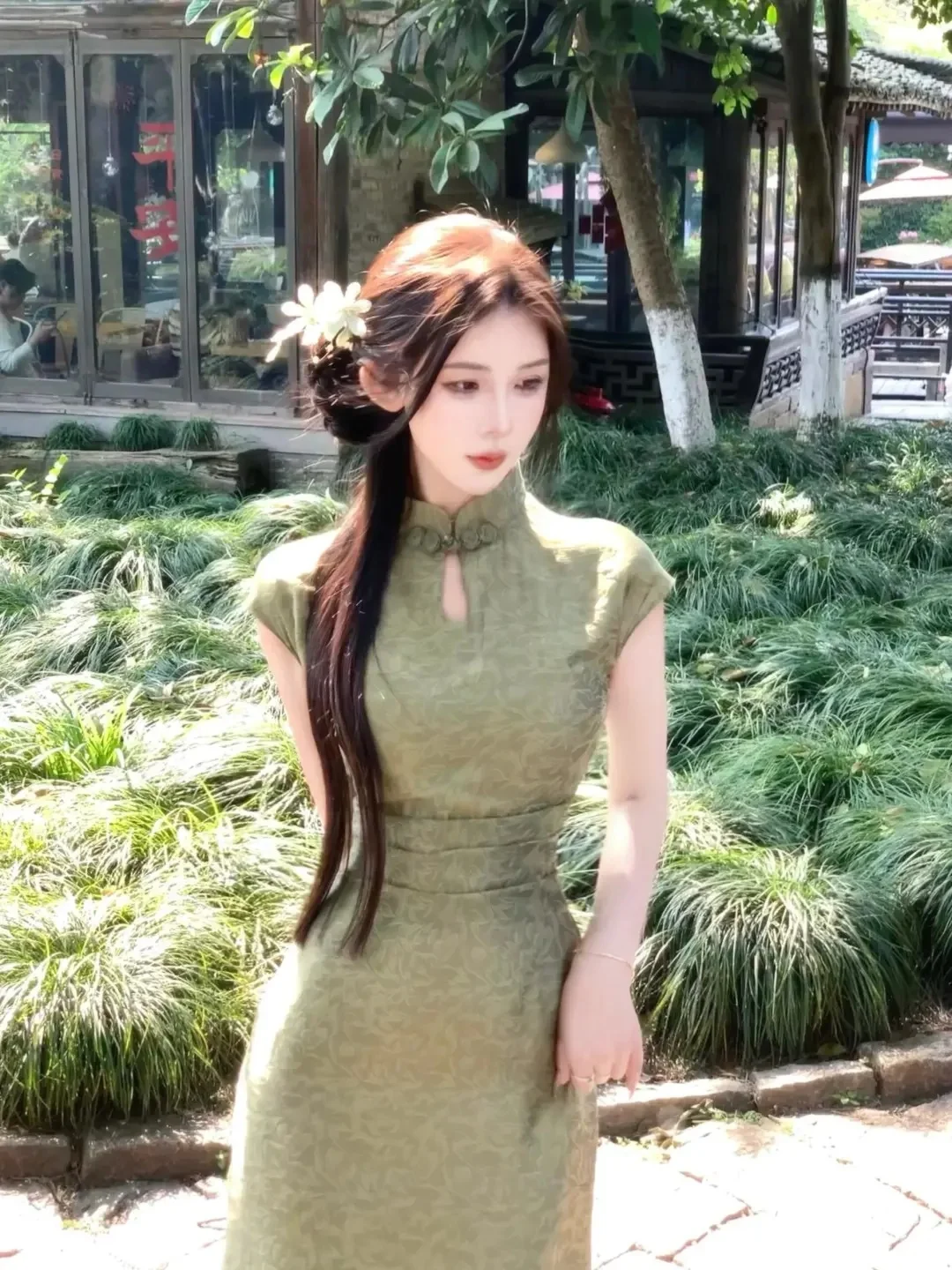 救命啊🆘姐妹们‼️旗袍这么摆超出片❗️