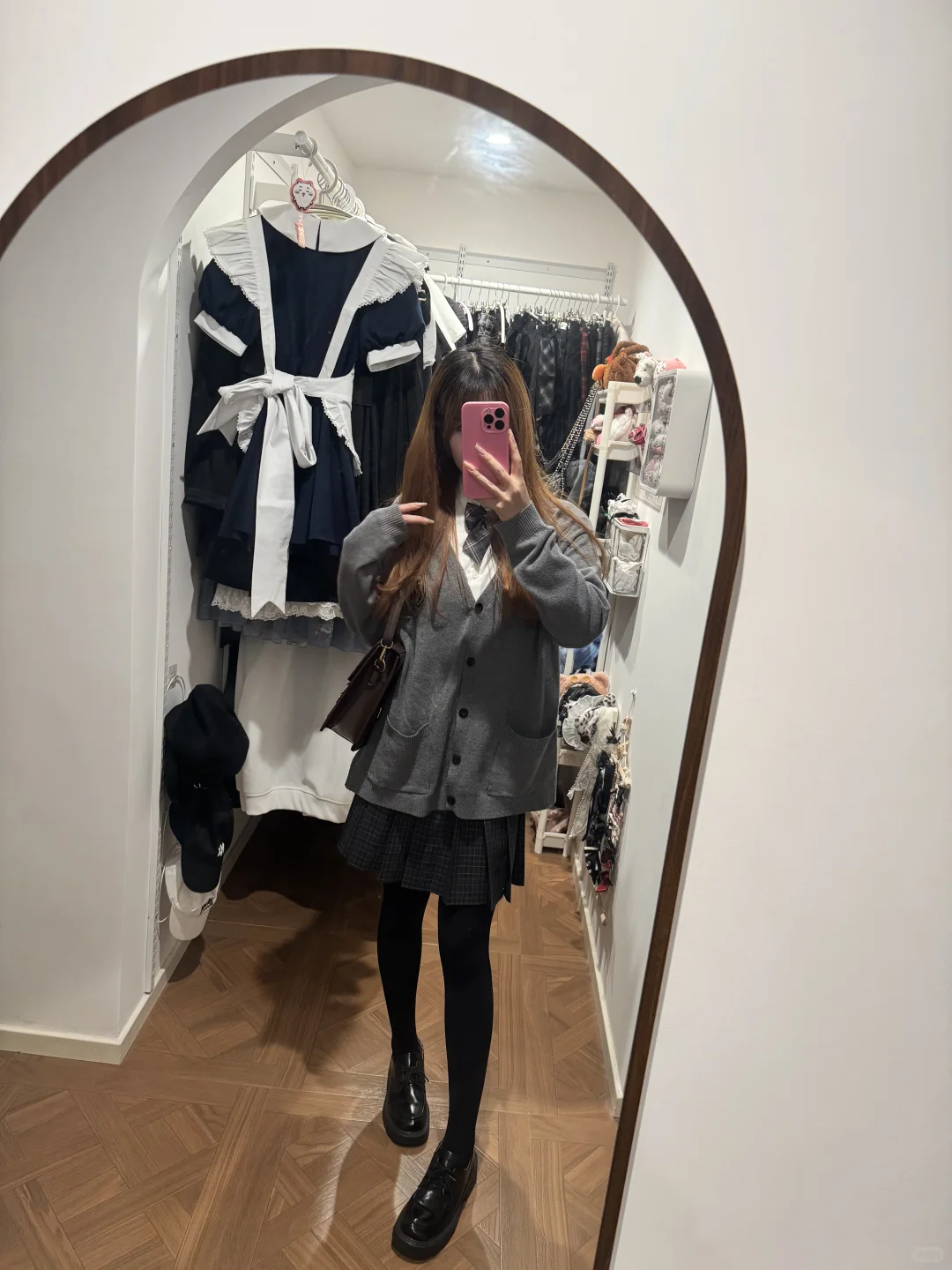 天冷要穿厚一丢丢的jk毛衣噜