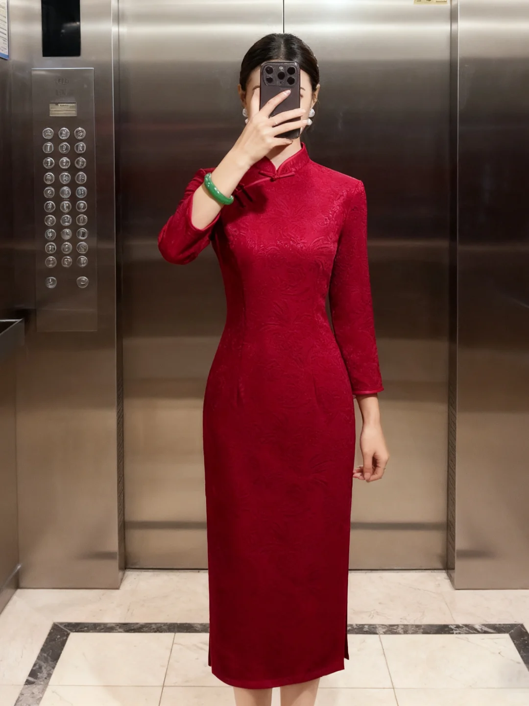 🔴红色旗袍