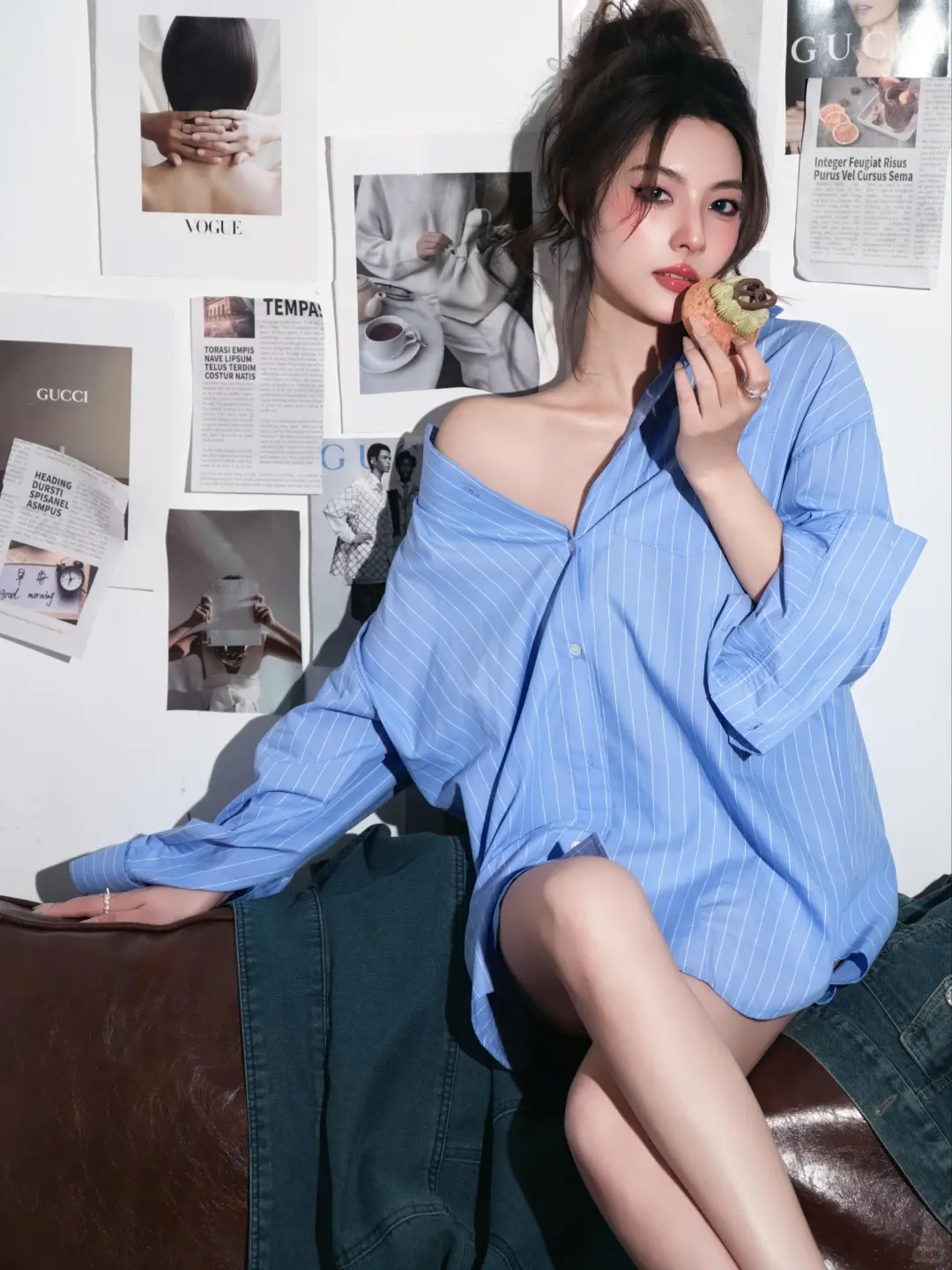 男友风衬衫私房写真，随性氛围感焊在身上✨