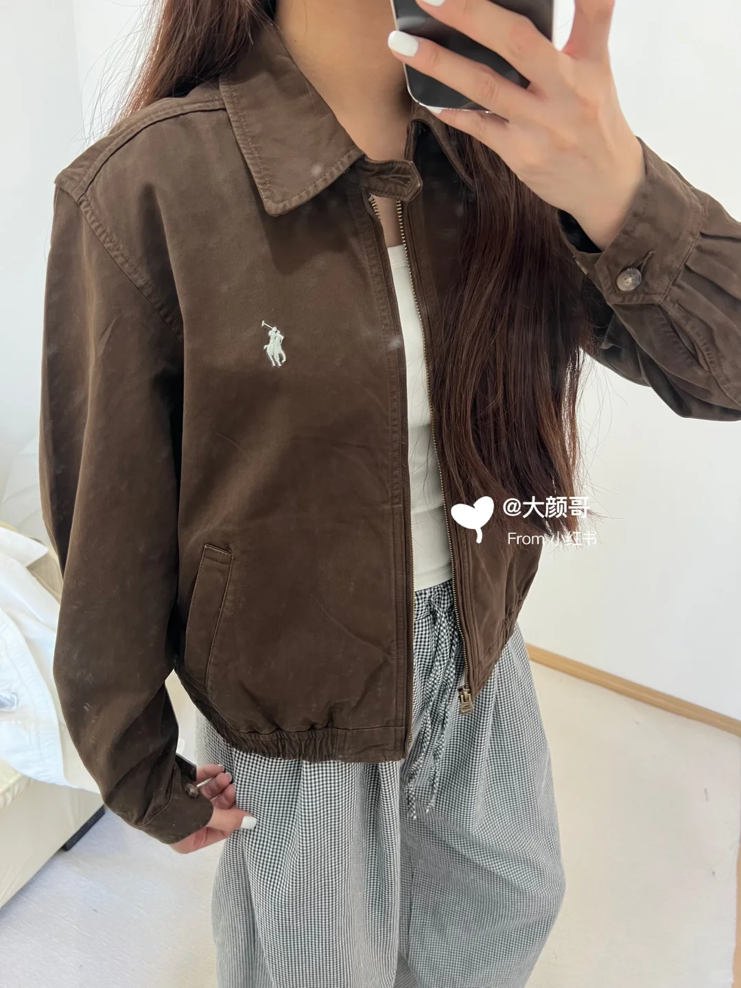 终于集齐拉夫劳伦女款老干部夹克三色！