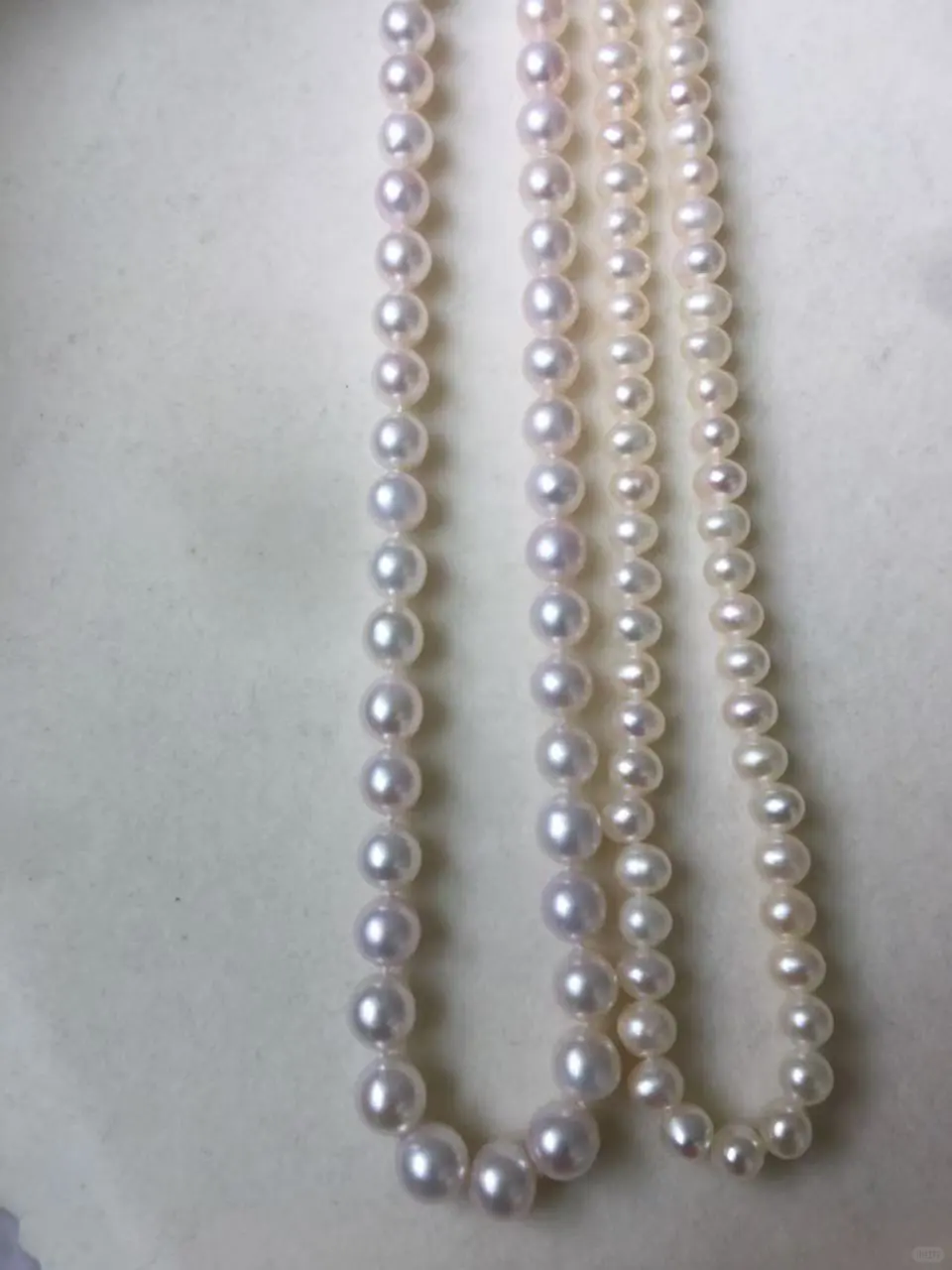 ÷天然淡水无核珍珠7至8白透粉