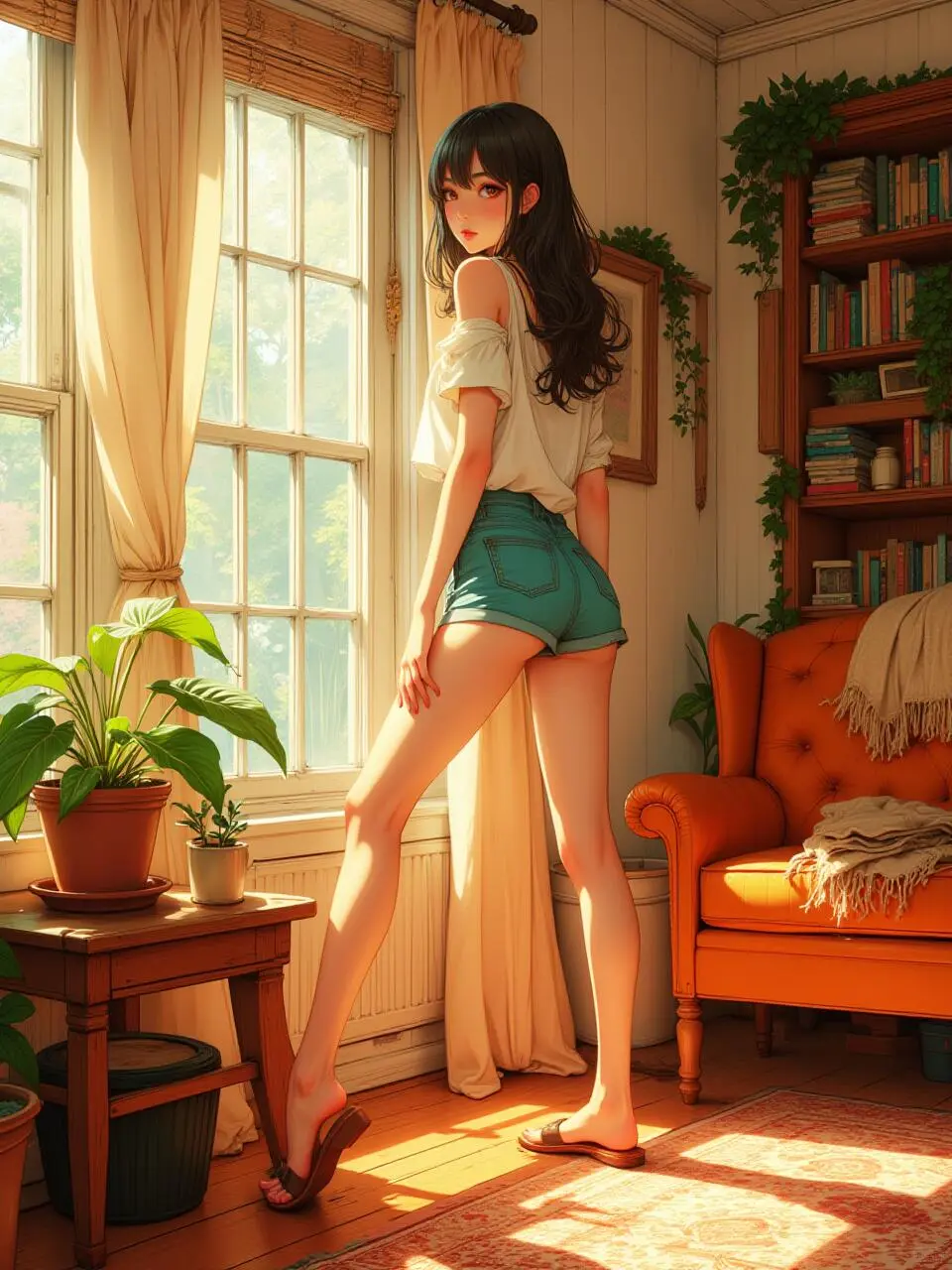 喜欢阳光洒进来的感觉~