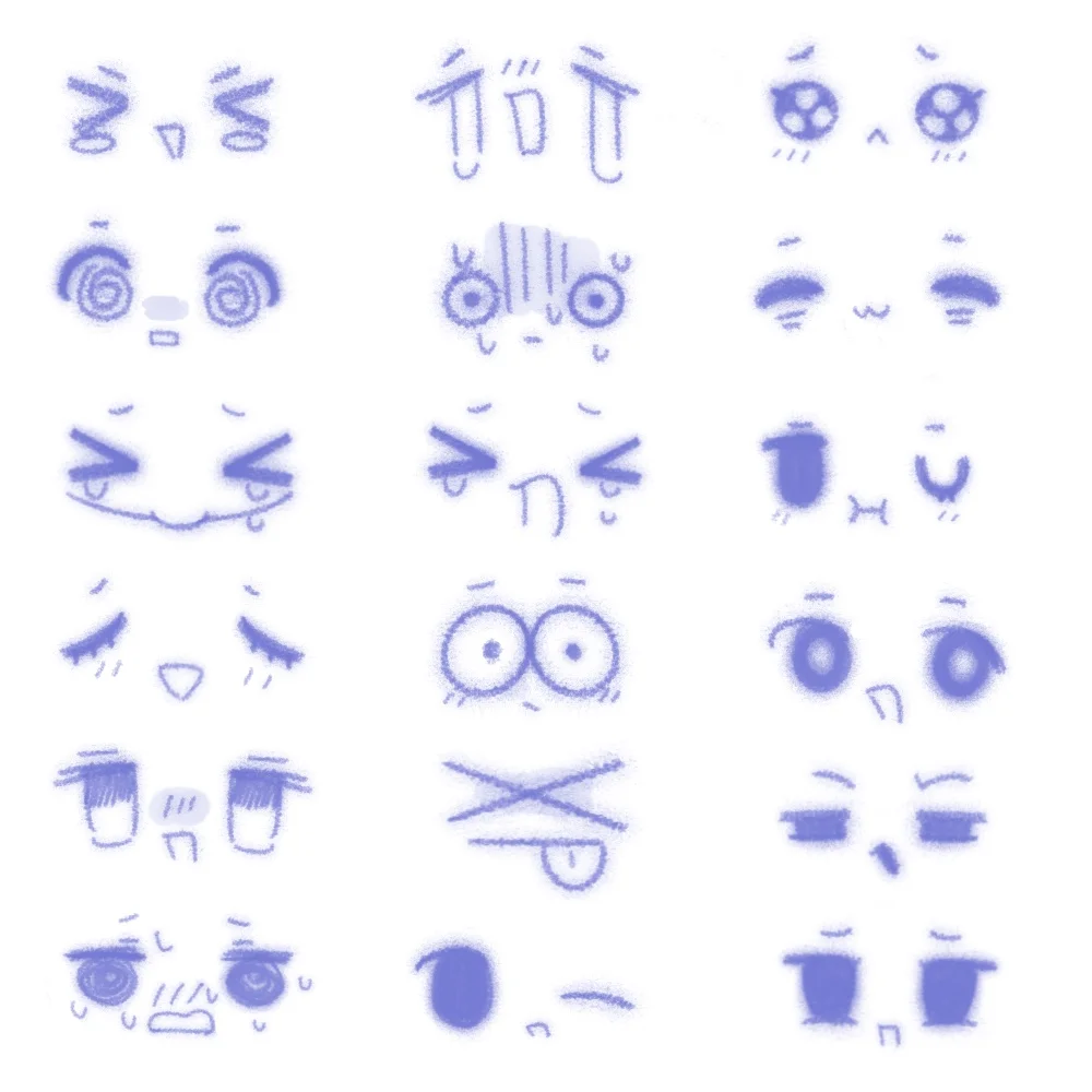 分享一下自己画的表情素材