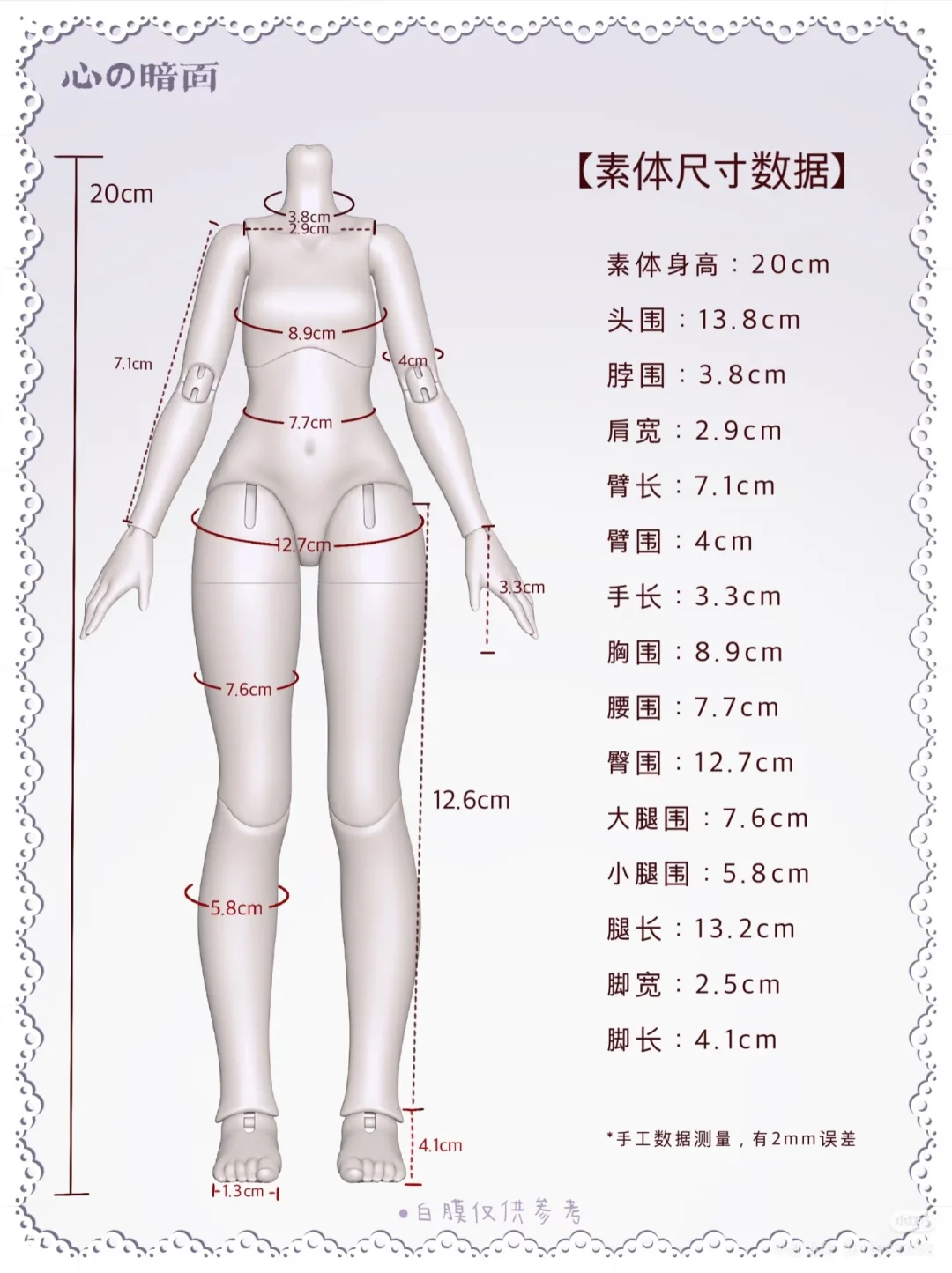 自存在蹲的bjd盲盒女素体数据总汇【高个篇