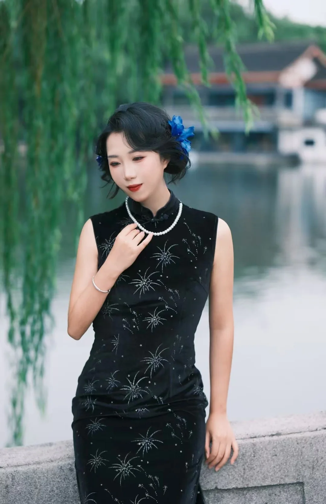 赴苏城之约，着一袭旗袍