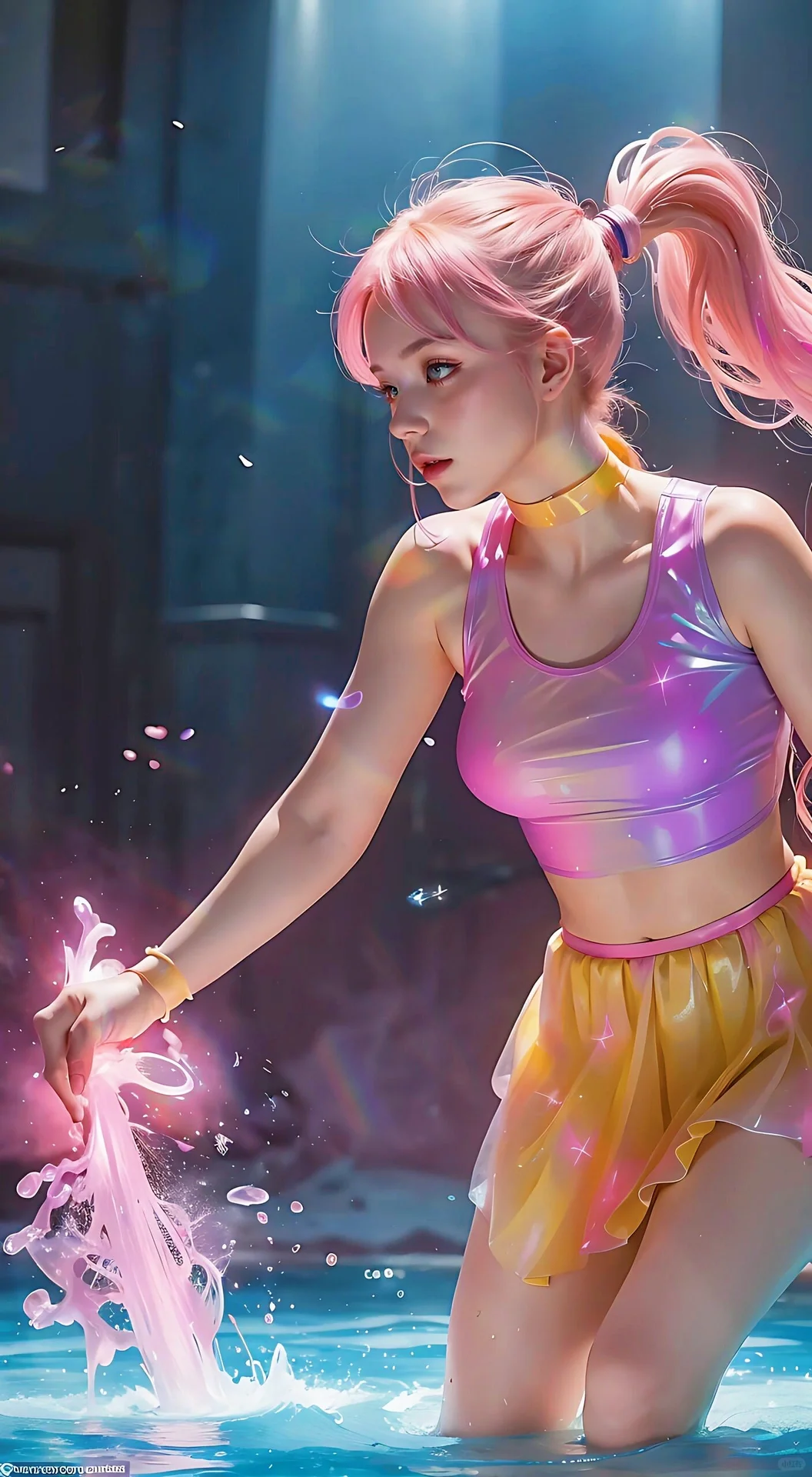 【今日分享】🌈彩虹系氧气美少女（中景篇）