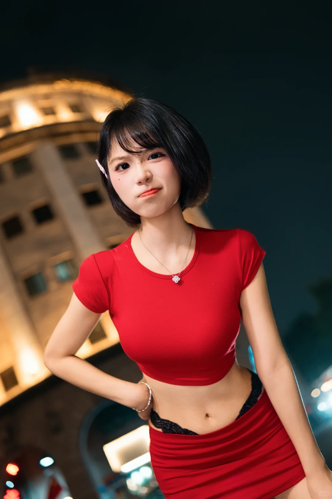 街头红色小辣椒辣妹🔥