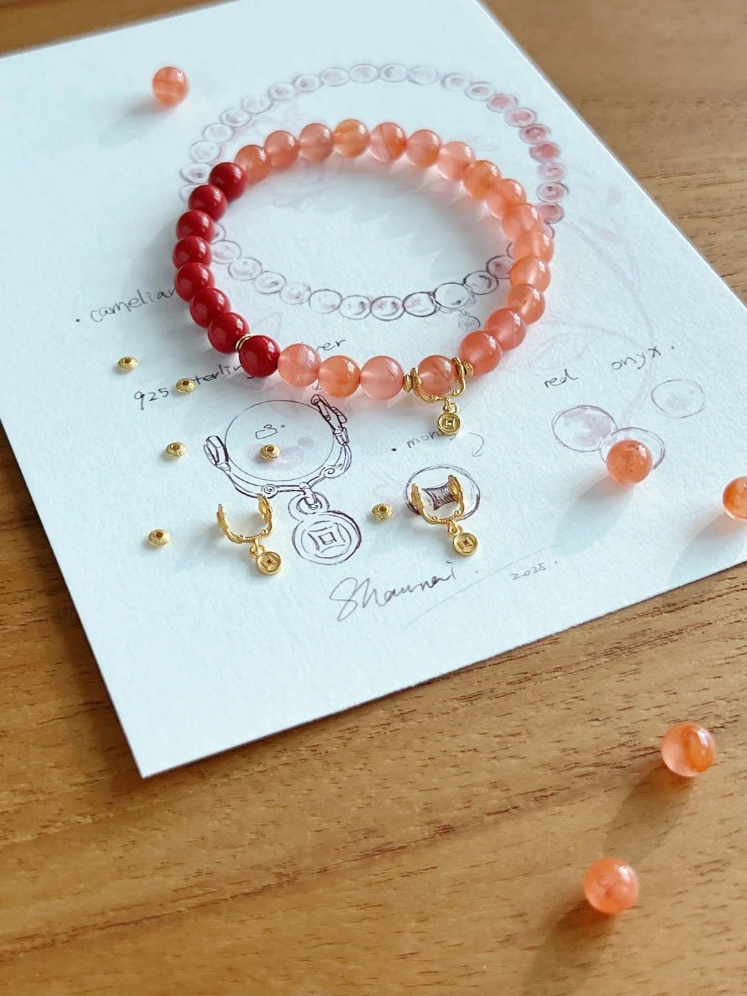 半红凝脂半朱华🏮几抹福运伴凝眸～