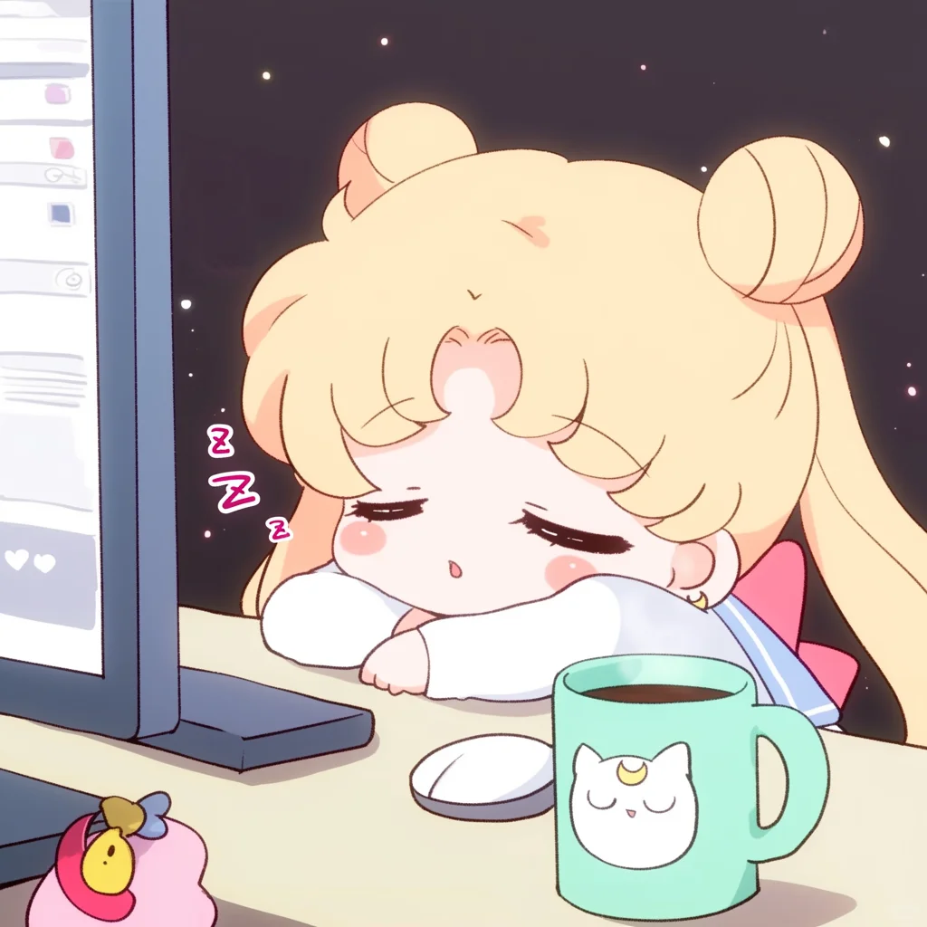 得了一看到工作就犯困的病💤 美少女战士