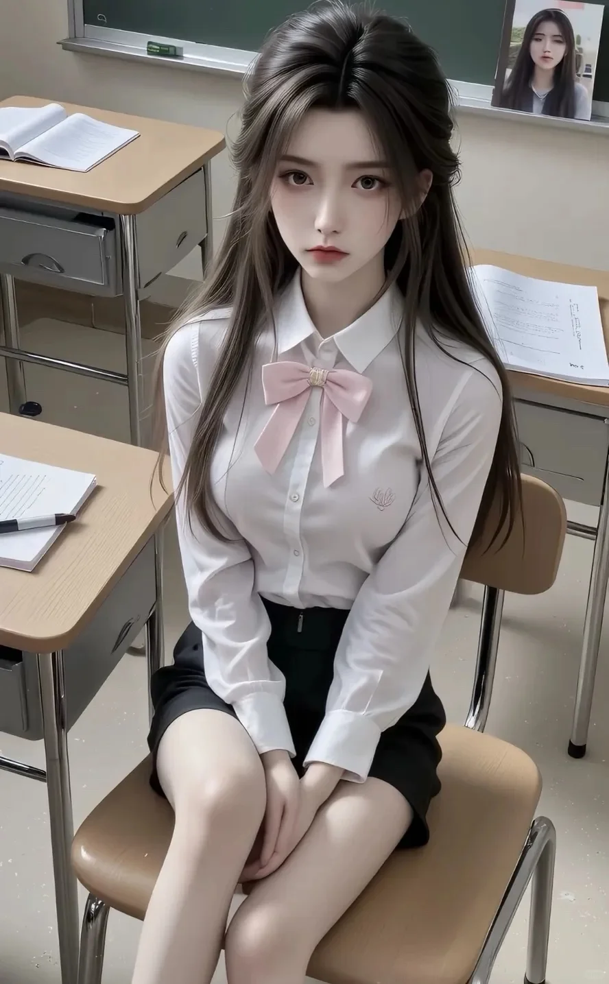 这么美的学生谁不喜欢呢～太美啦1016