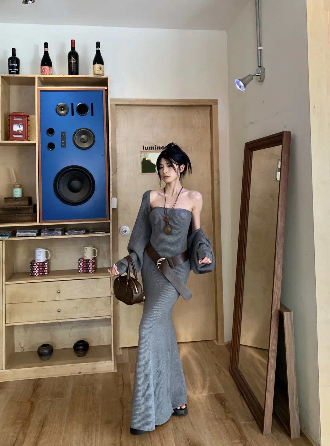 穿出超模既视感的针织套装太绝！！