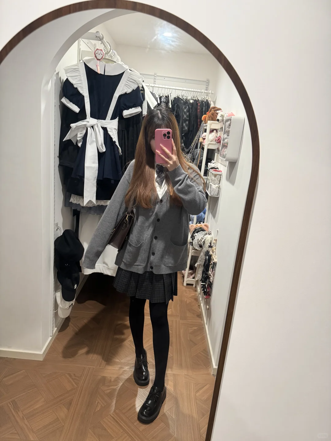 天冷要穿厚一丢丢的jk毛衣噜