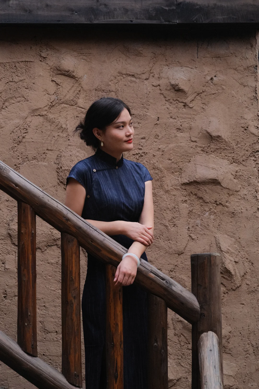 和不愿意擦边的男朋友，一起拍的江夏里旗袍