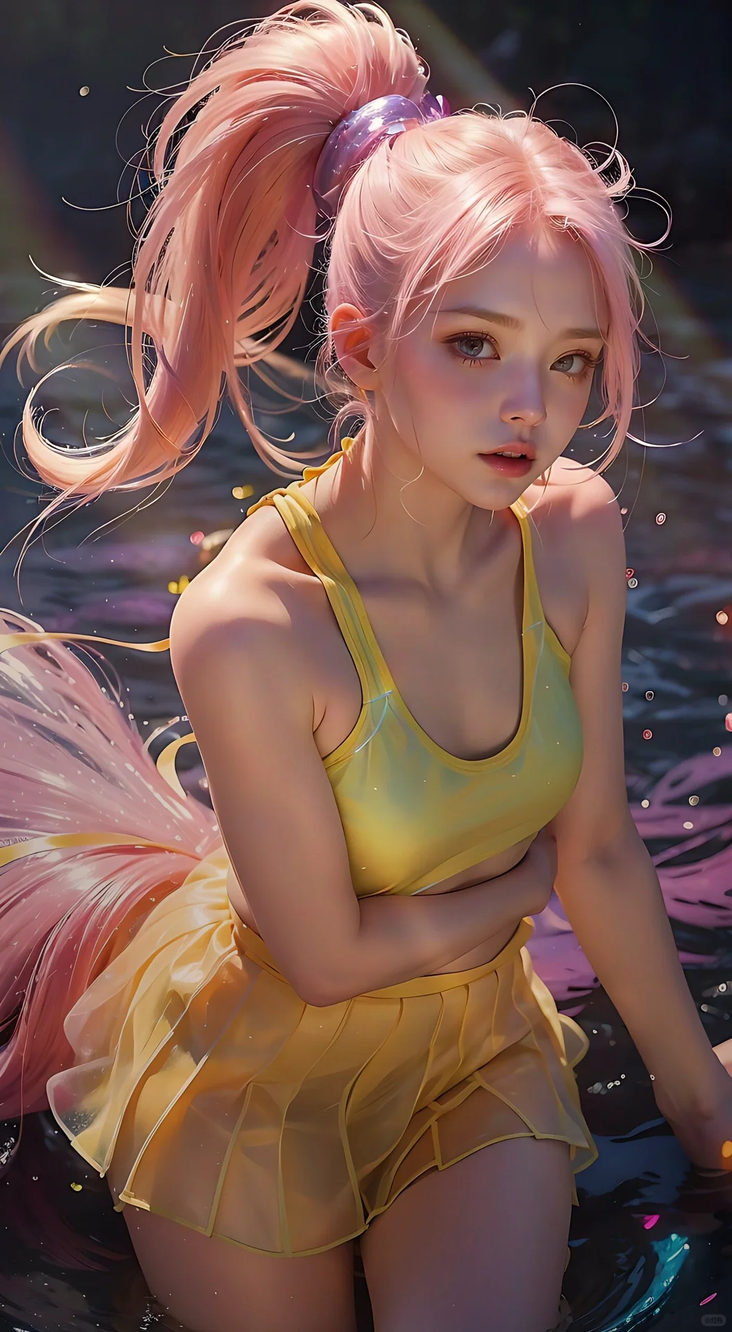 【今日分享】🌈彩虹系氧气美少女（中景篇）