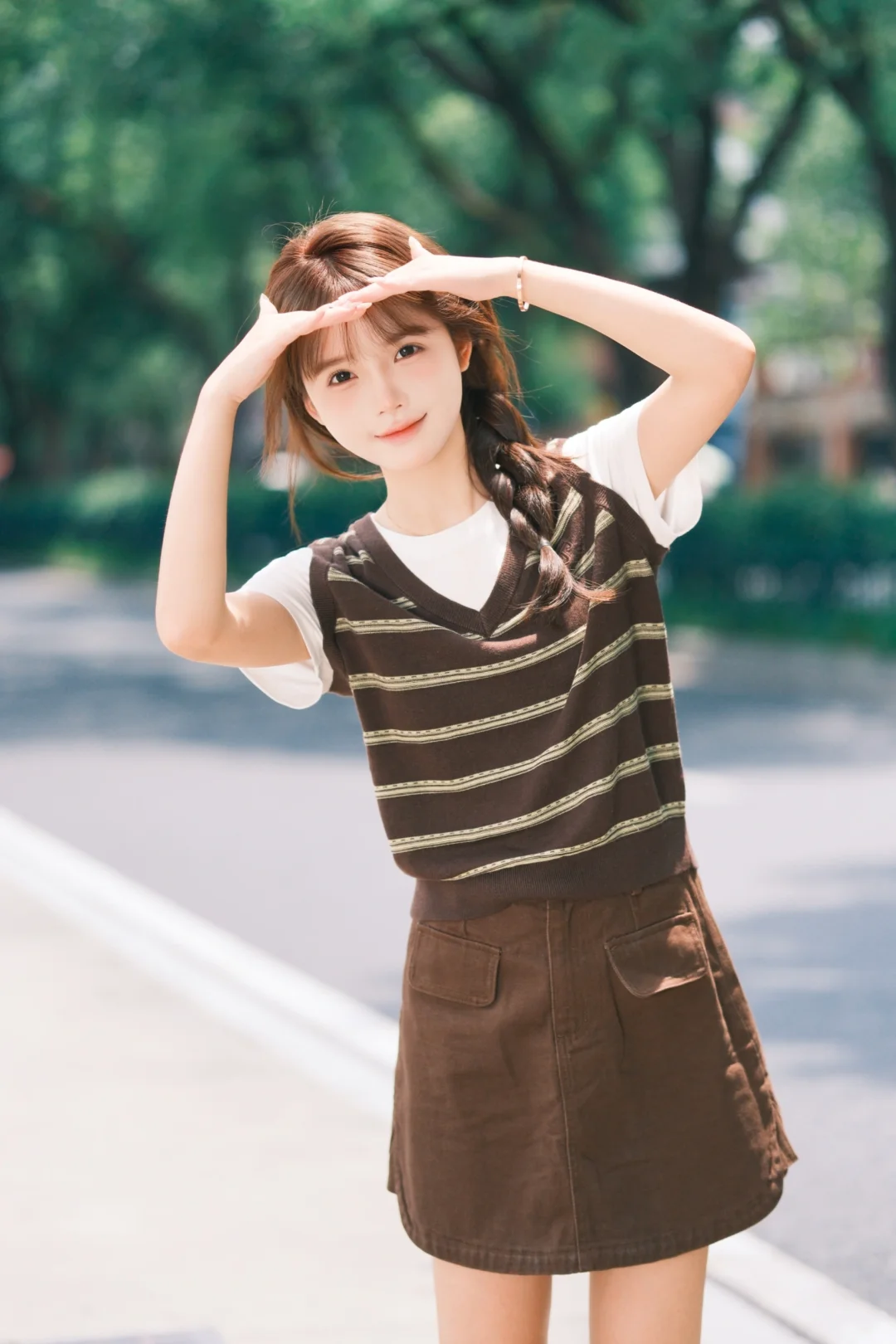 马路边这样拍太干净啦