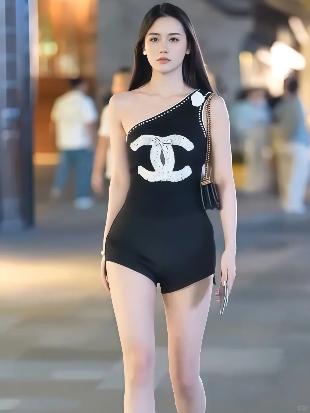 街拍美女 | 穿热裤的街头美女