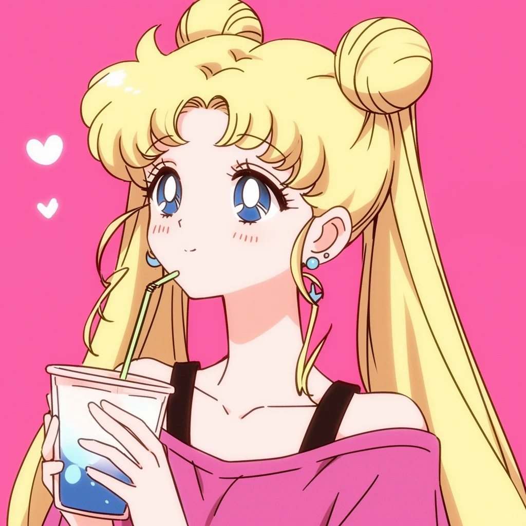 🐈‍⬛‧₊˚⋆♡̷☆₊ 喝奶茶 🥤 美少女战士