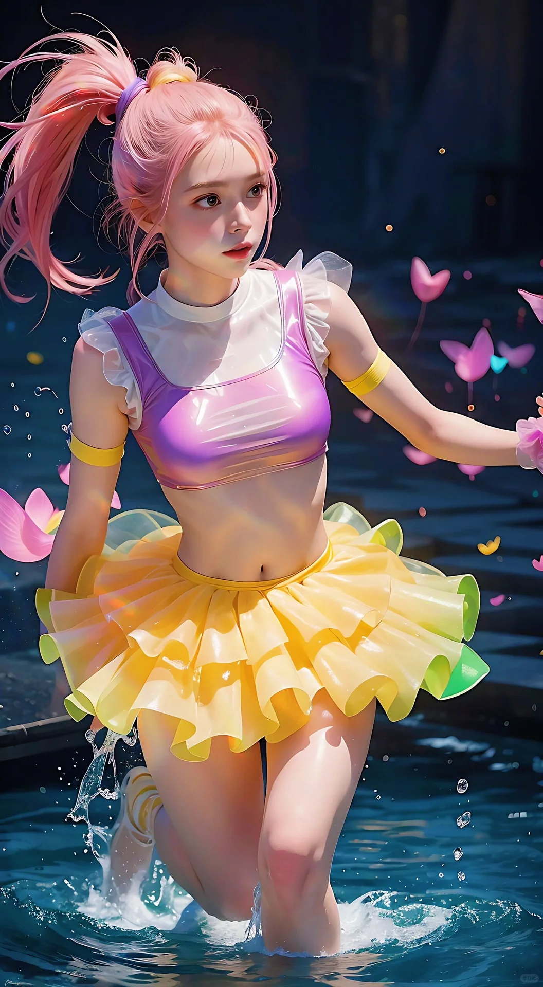 【今日分享】🌈彩虹系氧气美少女（中景篇）