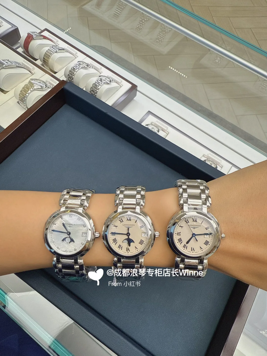 成都浪琴专柜🈶活动💰｜心月女表实拍