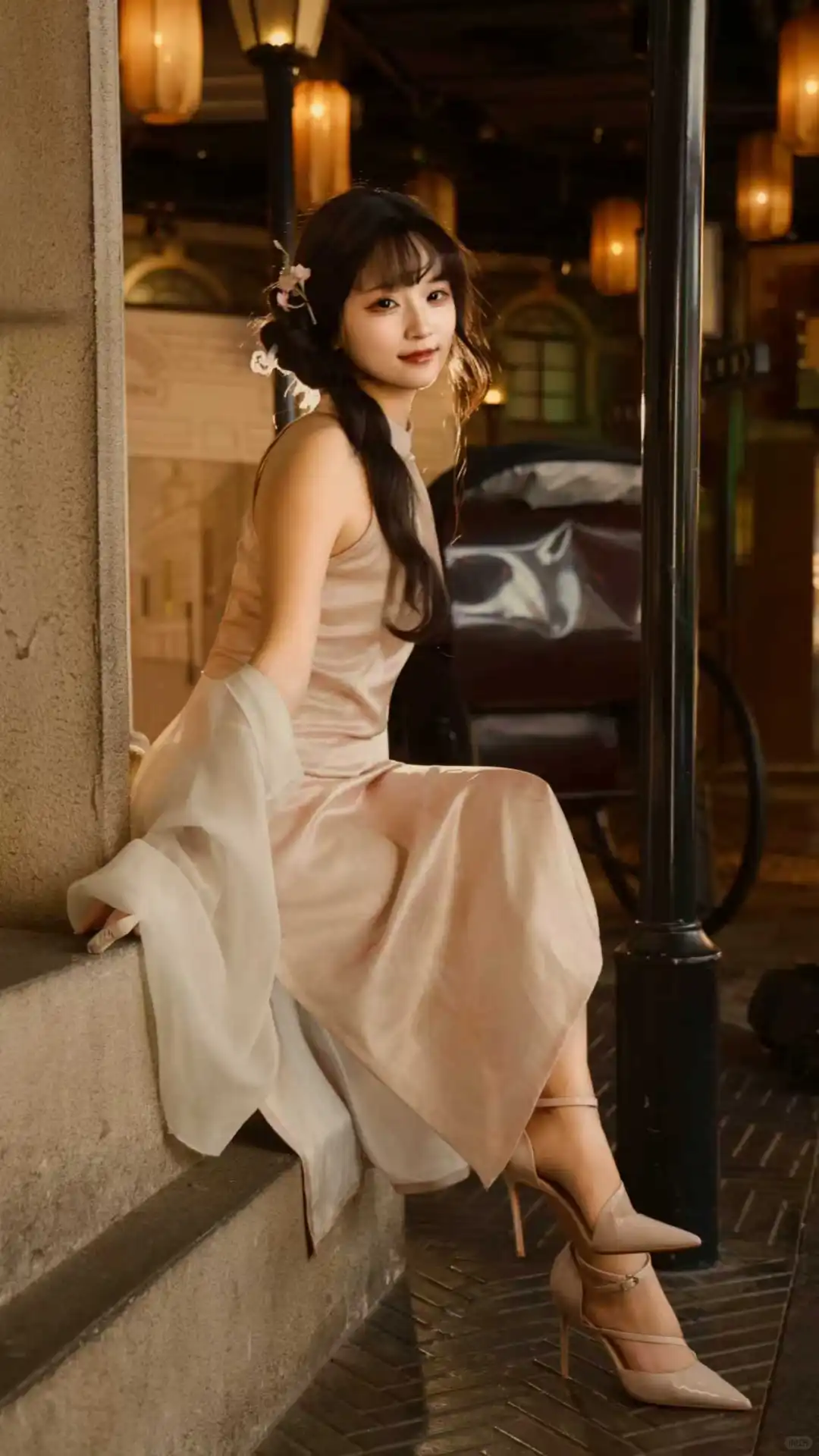 旗袍写真分享｜复古黄包车旁邂逅民国韵味✨