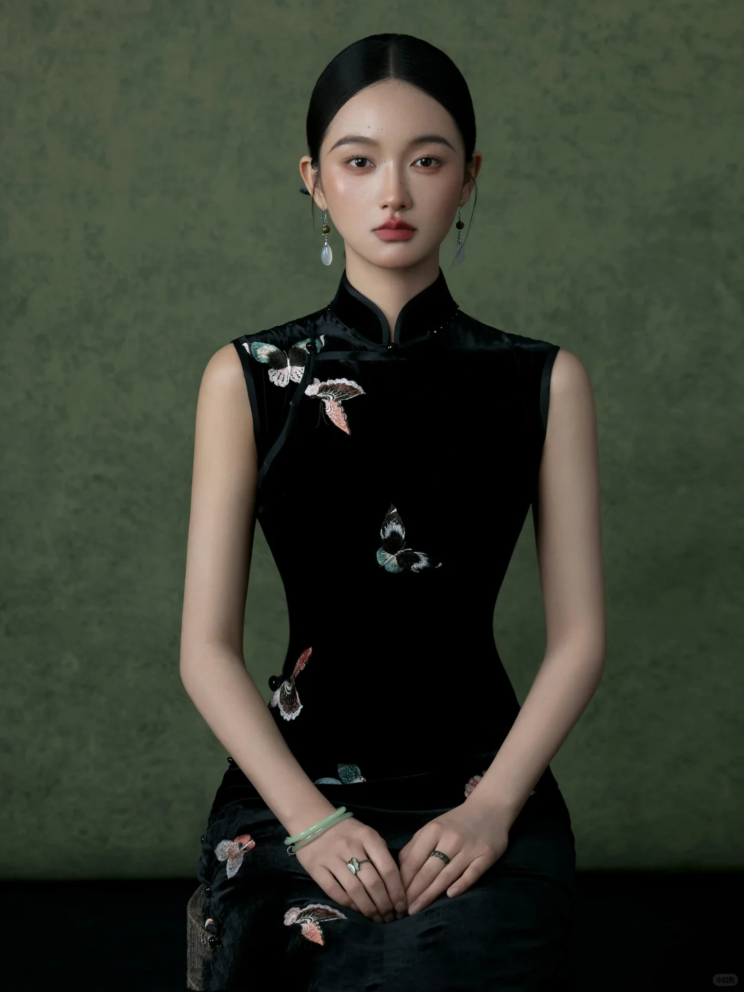 🦋中式旗袍写真｜把工笔画意境穿在身上！