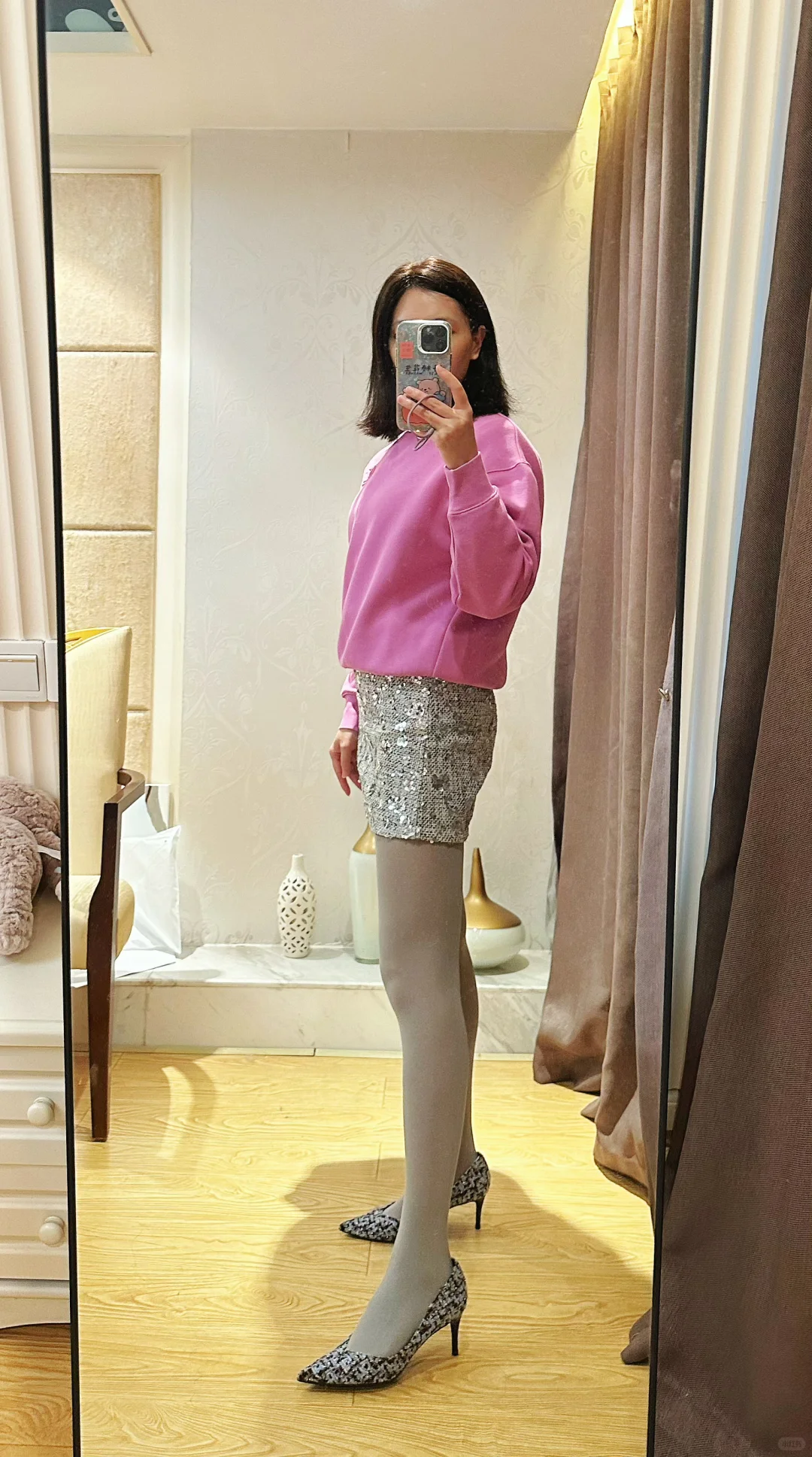 今天的穿搭 丝袜测评