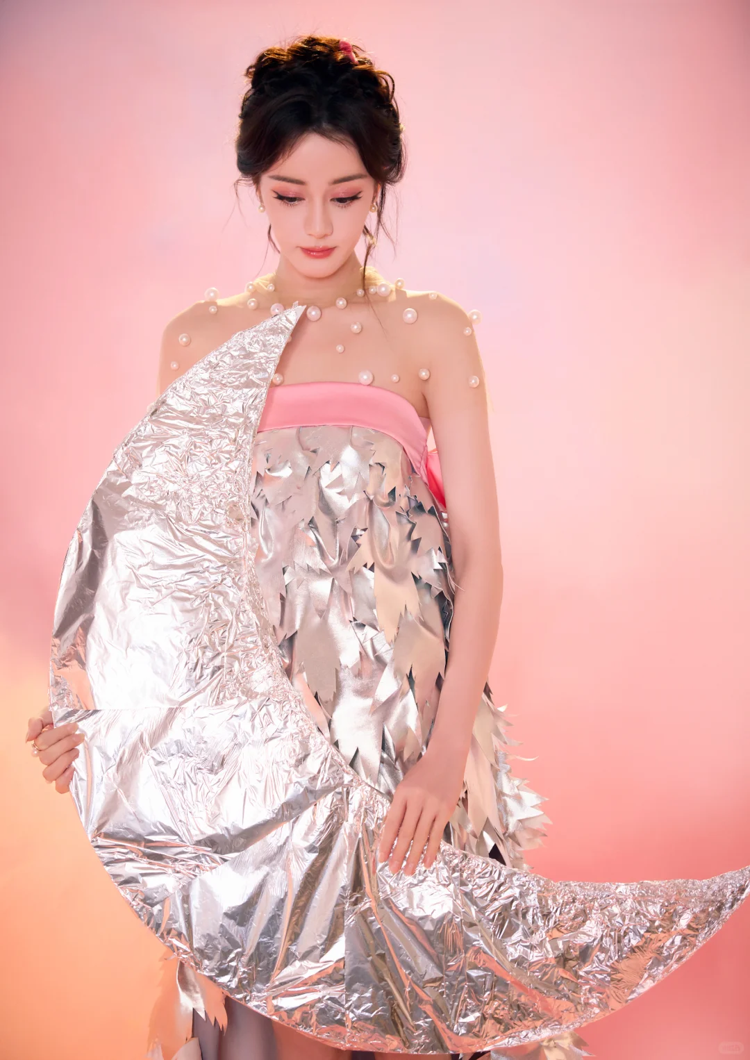 迪丽热巴 银羽仙裙 玲珑曲线