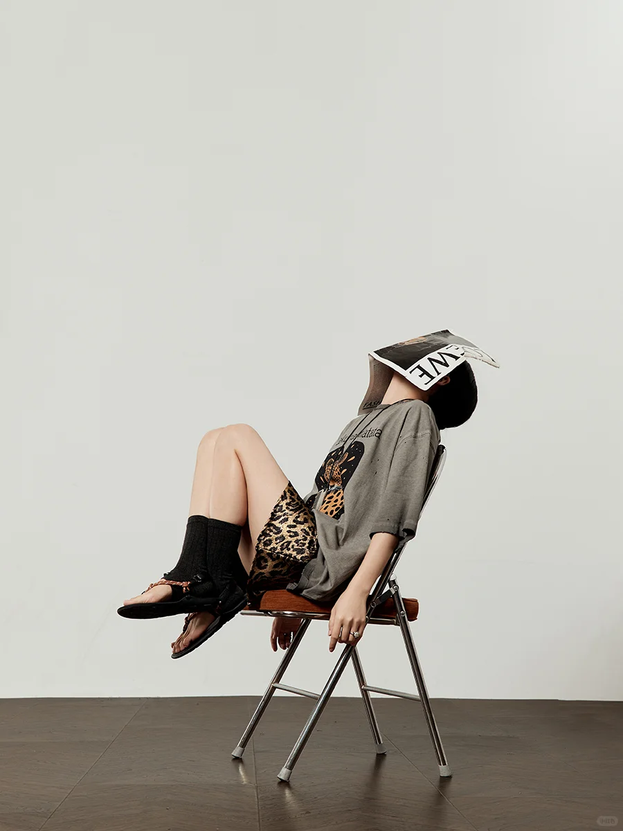 夏季穿搭 | 豹纹印花T恤酷飒十足😎！