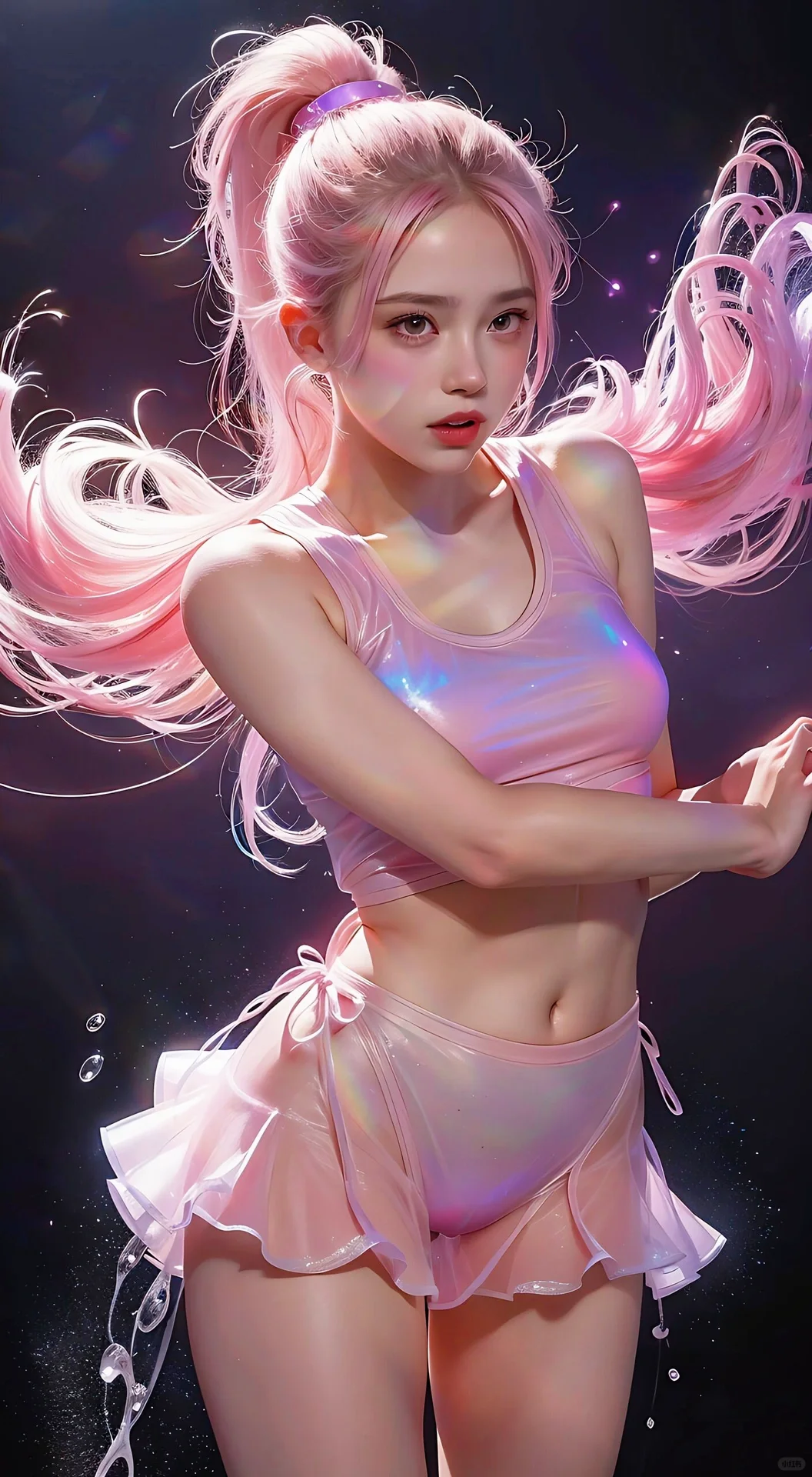 【今日分享】🌈彩虹系氧气美少女（中景篇）