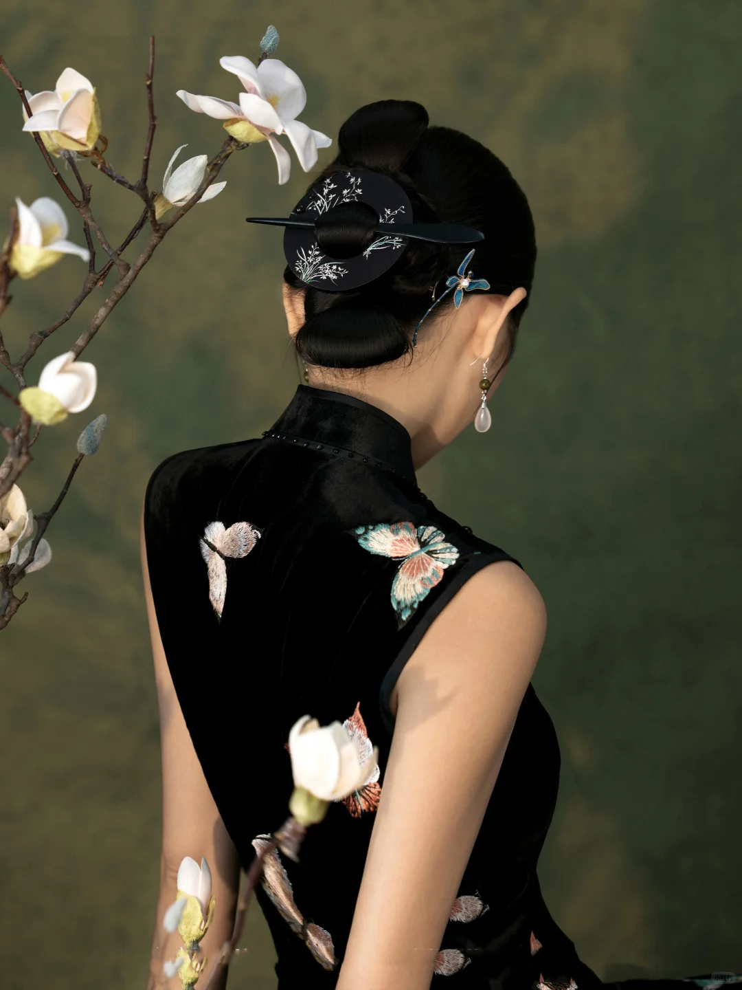 🦋中式旗袍写真｜把工笔画意境穿在身上！