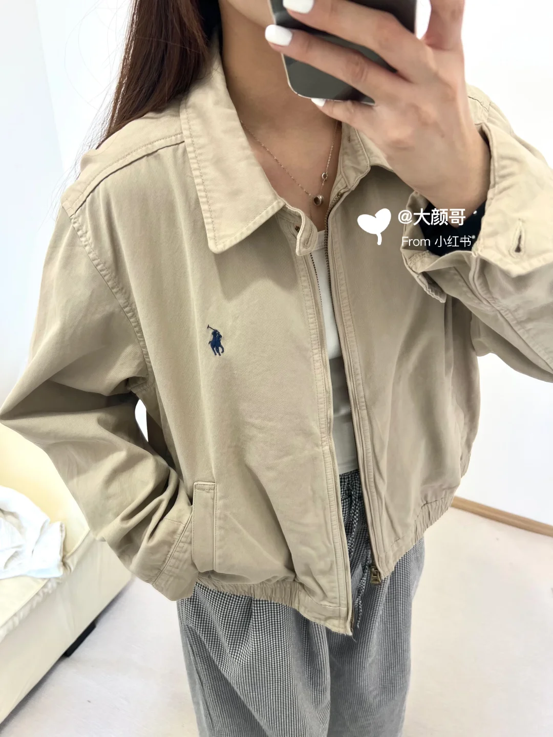 终于集齐拉夫劳伦女款老干部夹克三色！