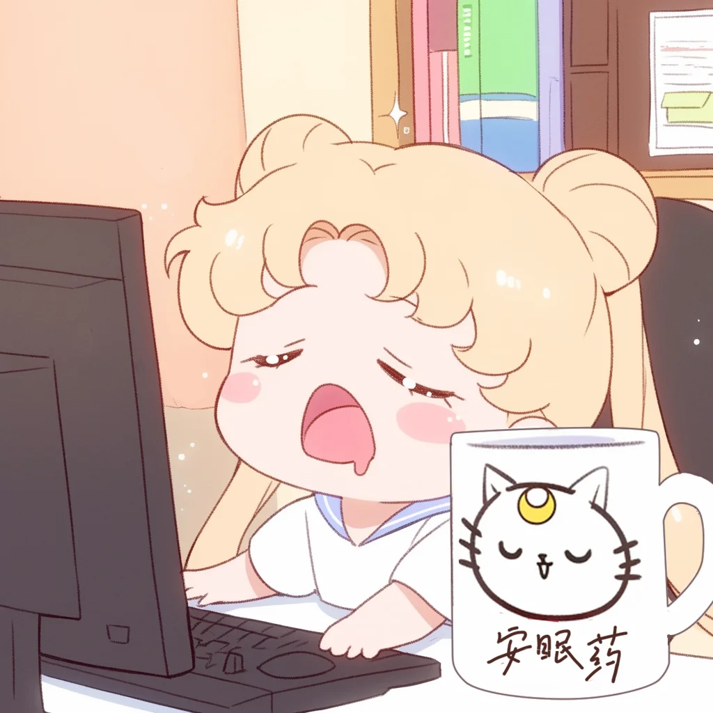 得了一看到工作就犯困的病💤 美少女战士
