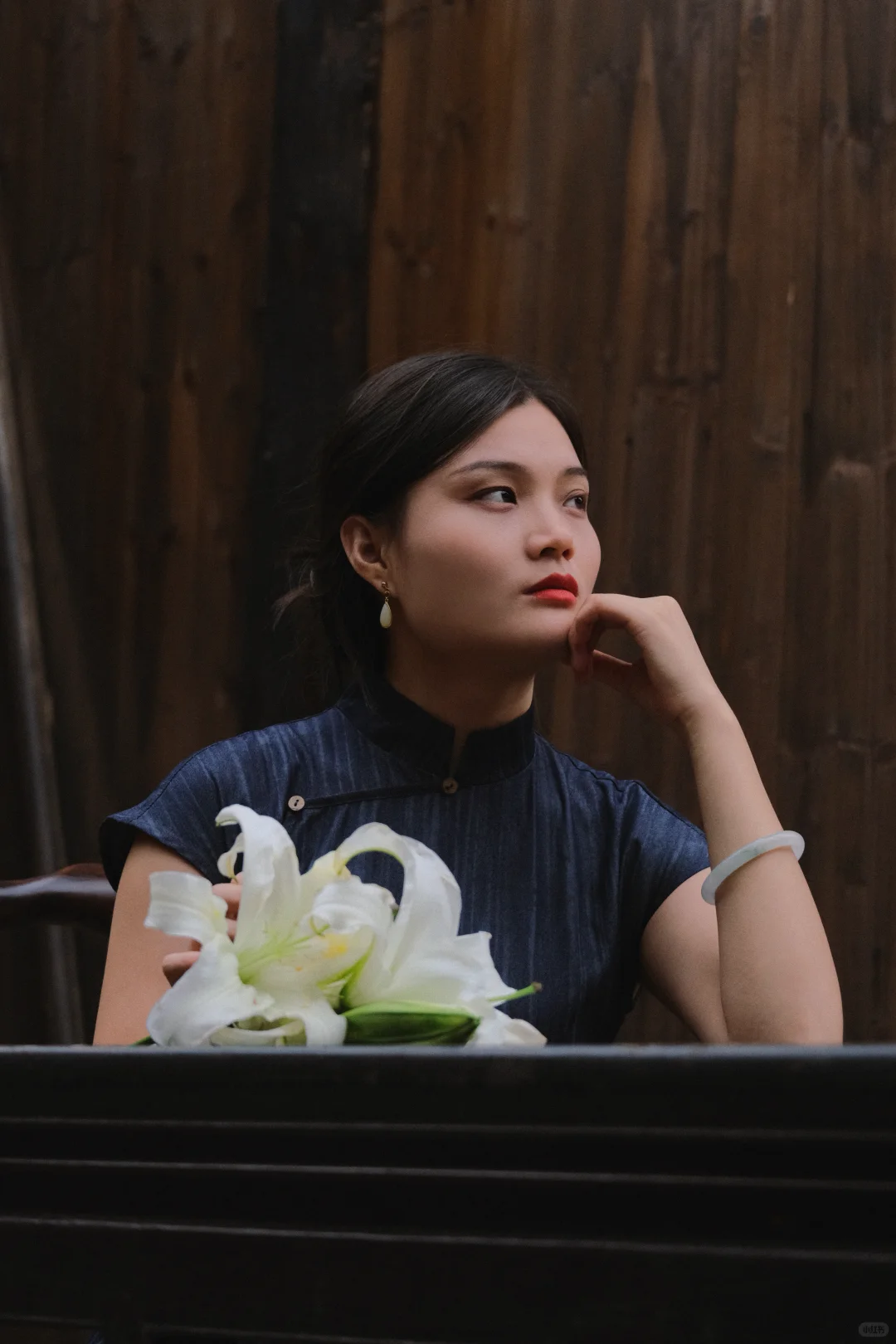 和不愿意擦边的男朋友，一起拍的江夏里旗袍