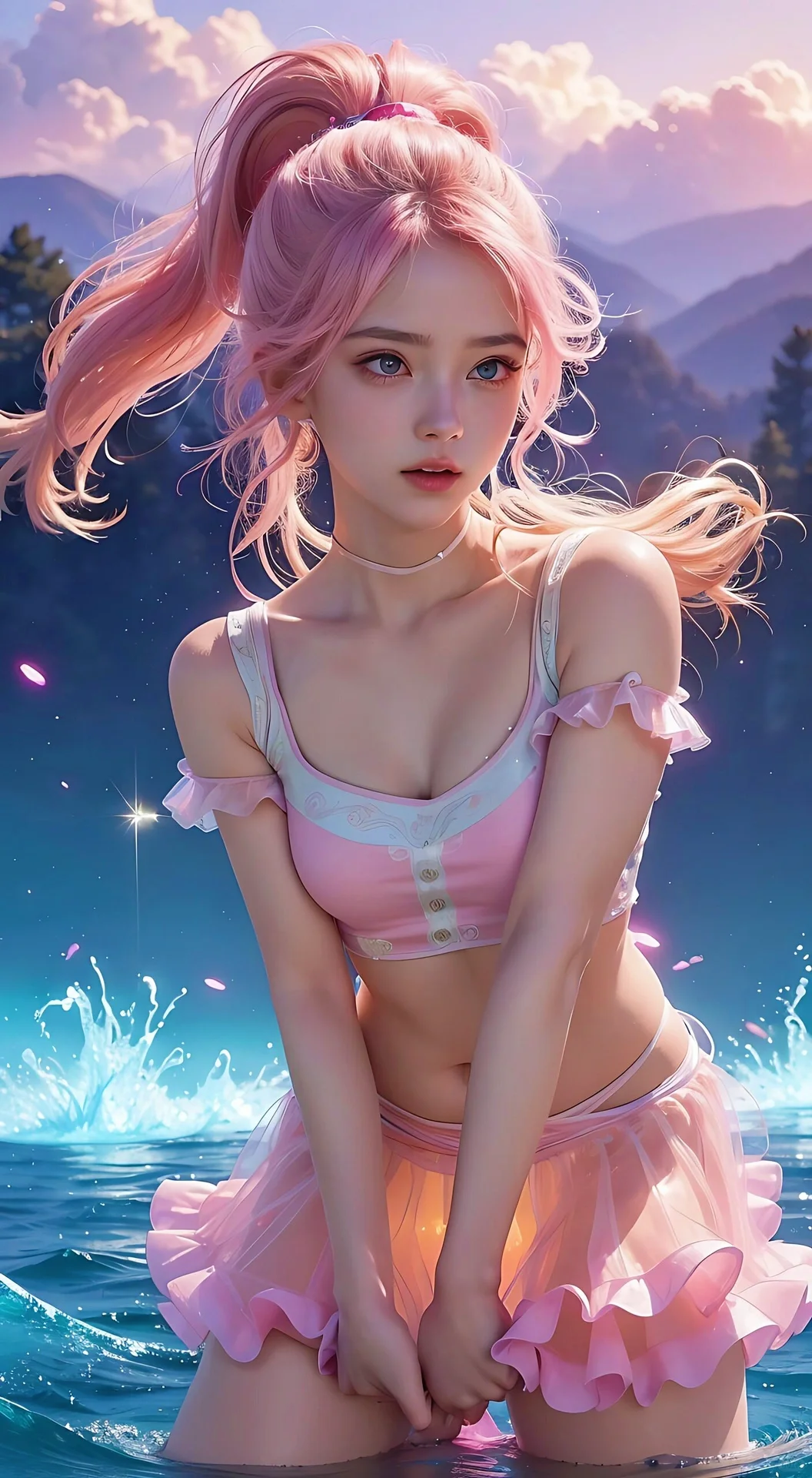 【今日分享】🌈彩虹系氧气美少女（中景篇）