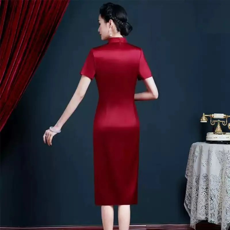 💐妈妈旗袍上新！真醋酸高级感拉满