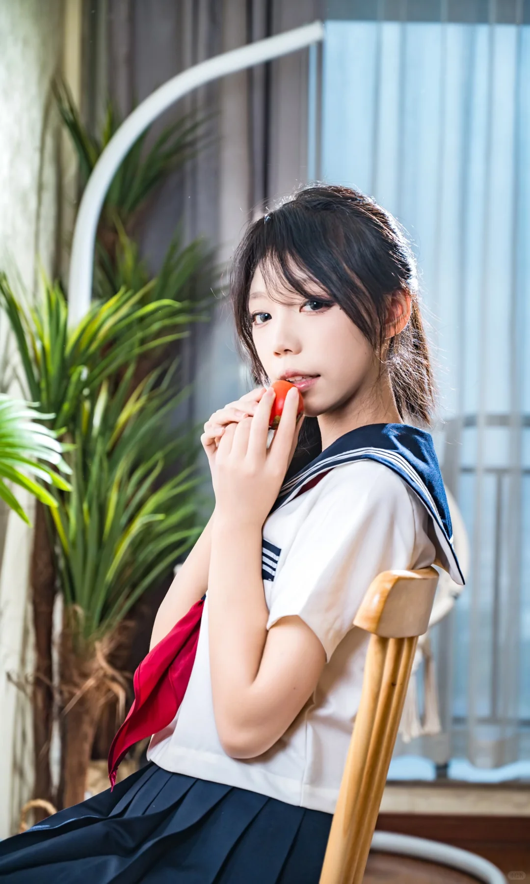 JK少女室内人像