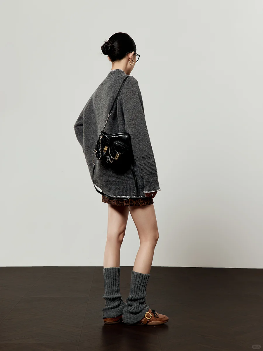 秋季穿搭 | 豹纹辣妹显瘦套装✨