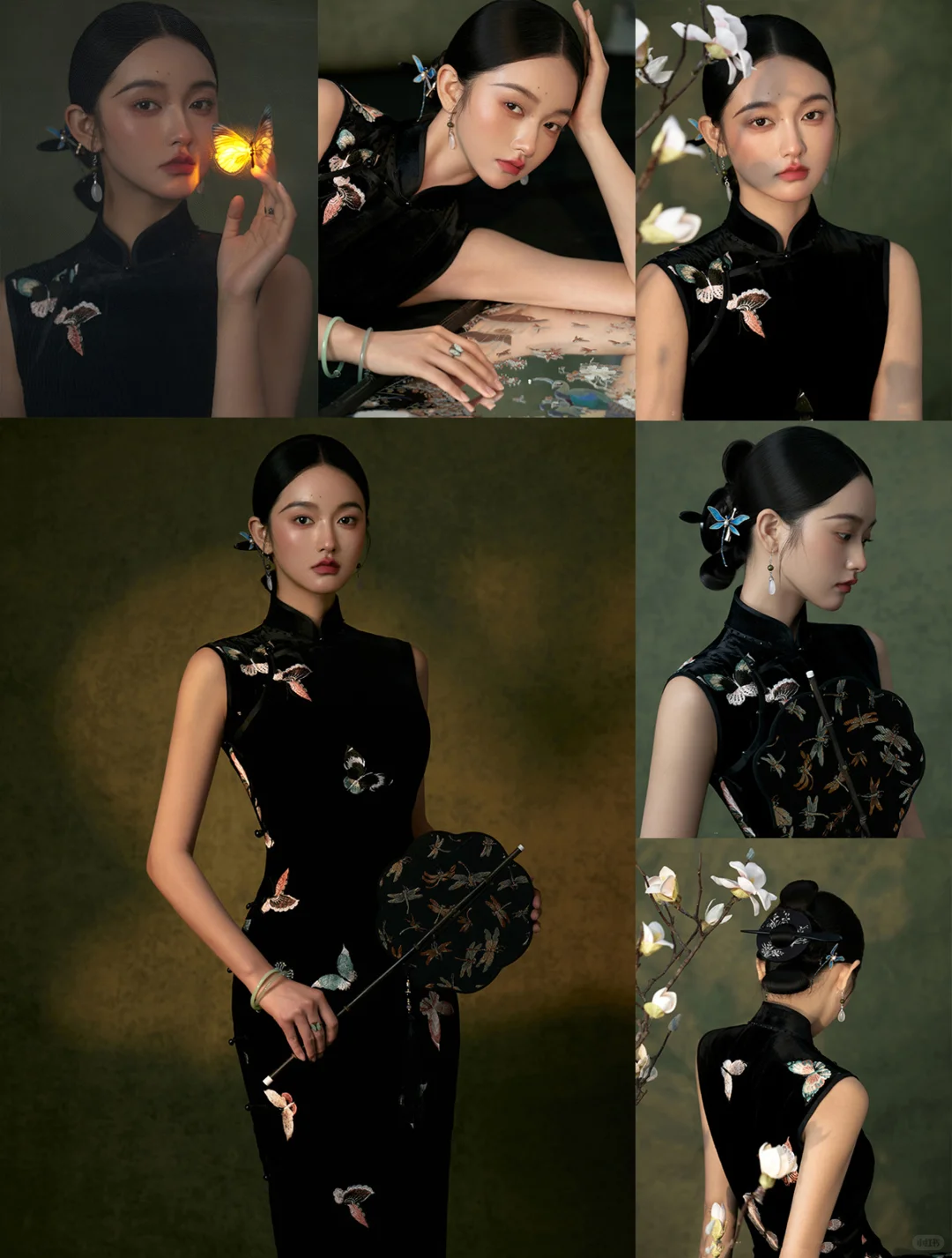 🦋中式旗袍写真｜把工笔画意境穿在身上！