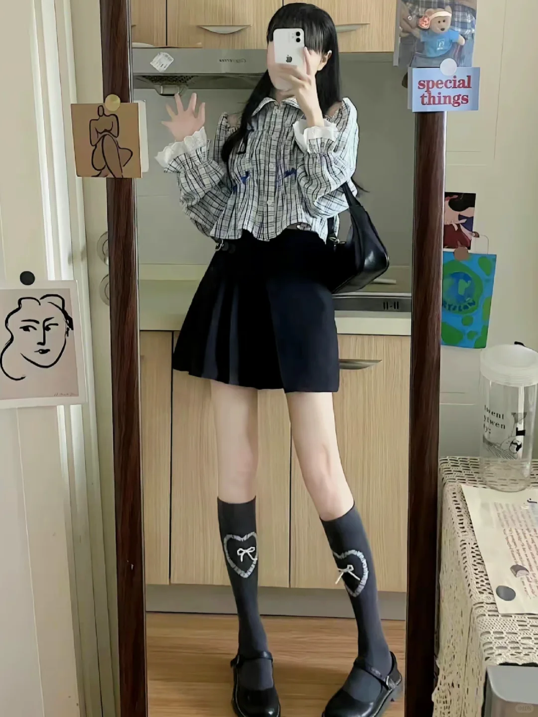 “学院风袜子合集！jiojio的ootd穿搭🧶”