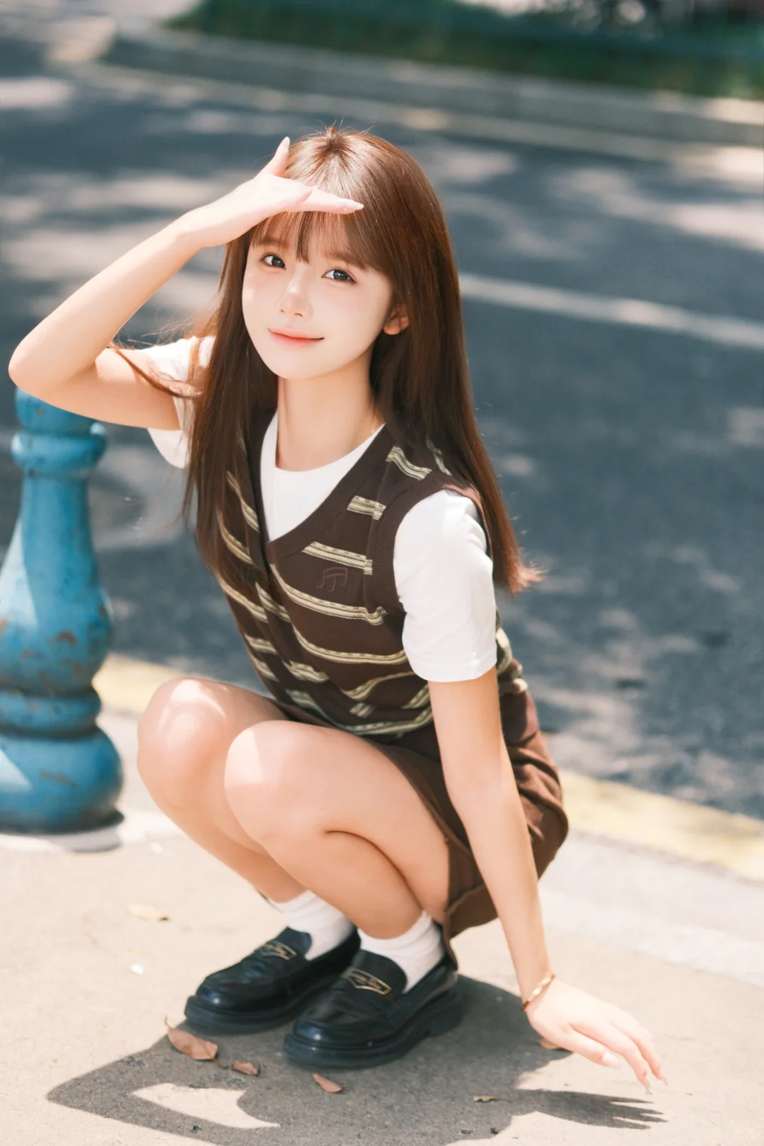 马路边这样拍太干净啦